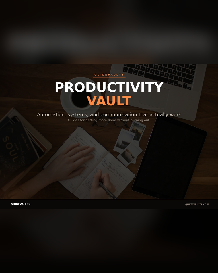Productivity Vault