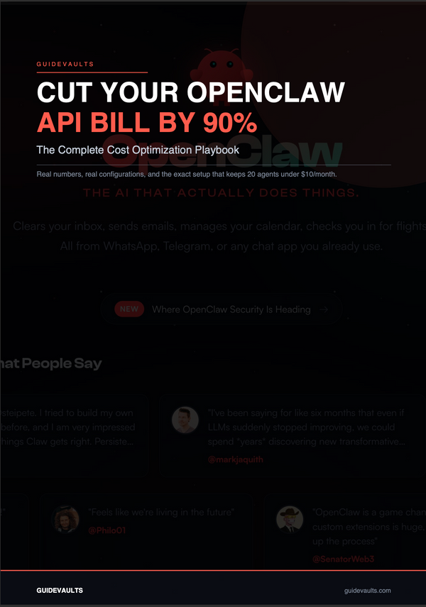 Promotional graphic for cost optimization playbook with text on a dark background