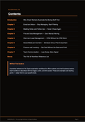 Table of contents for a guide on workflow automation with a black background and white text.