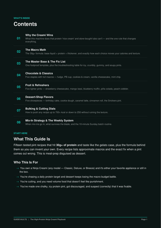 The High-Protein Creami Playbook