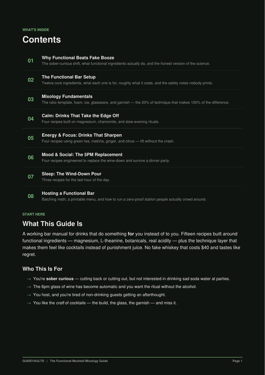 The Functional Mocktail Guide