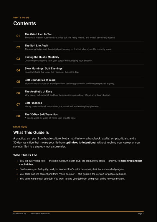 The Soft Life Handbook